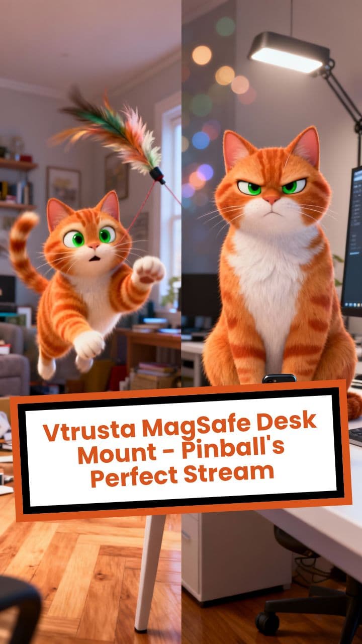 Vtrusta MagSafe Desk Mount - Pinball's Perfect Stream