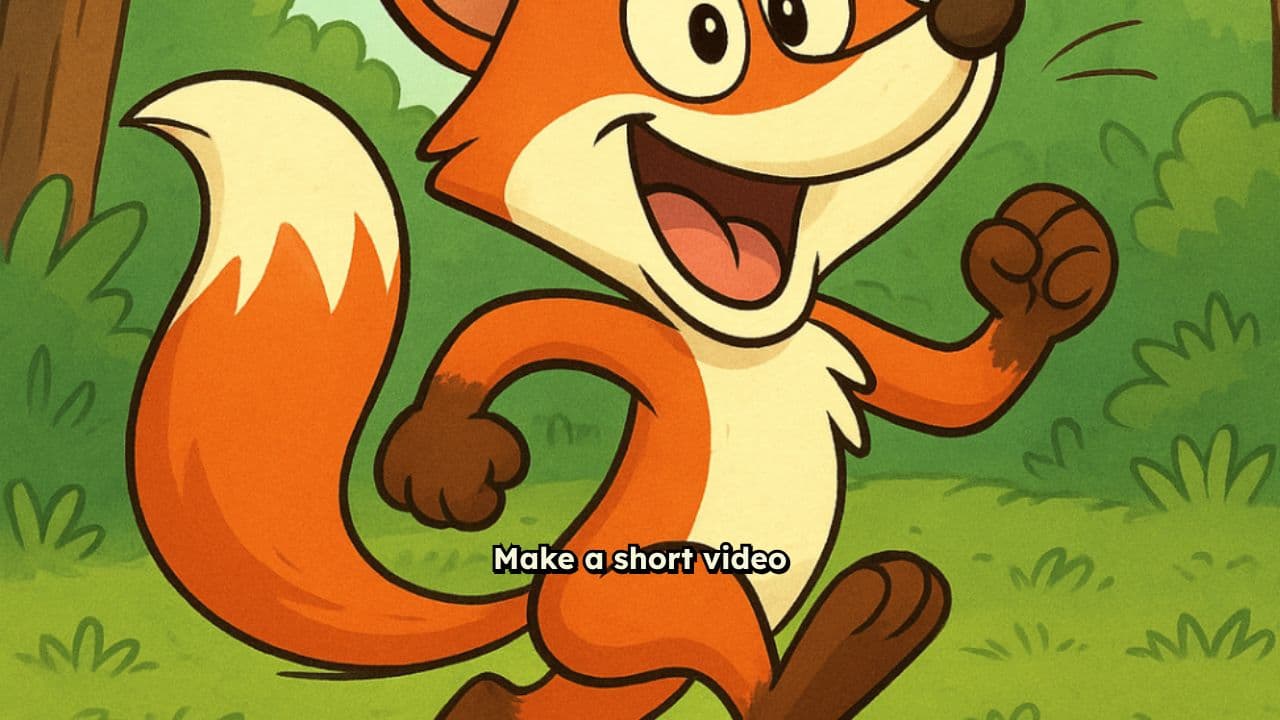 Gullu Fox Running in the Jungle