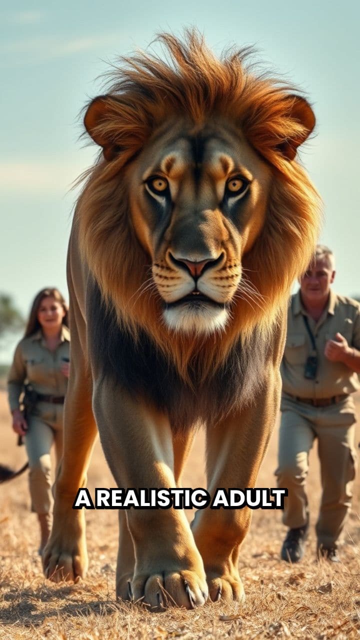 Lion Approaches: A Tense Encounter