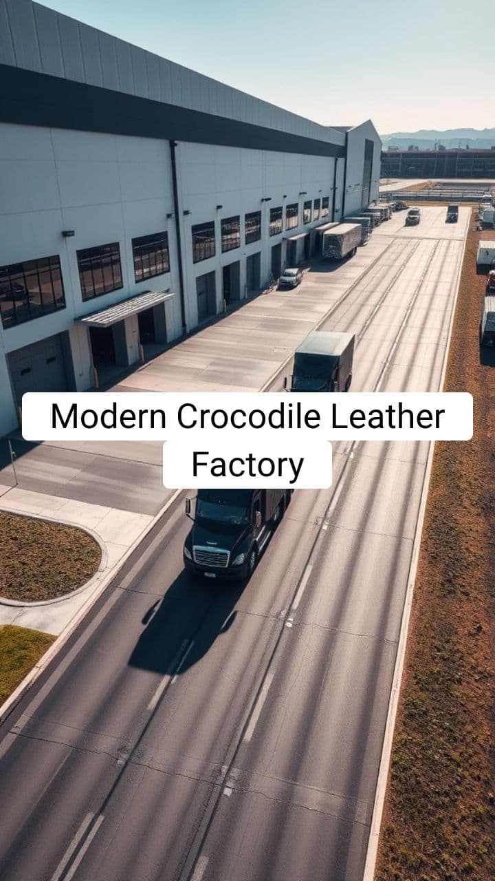 Modern Crocodile Leather Factory