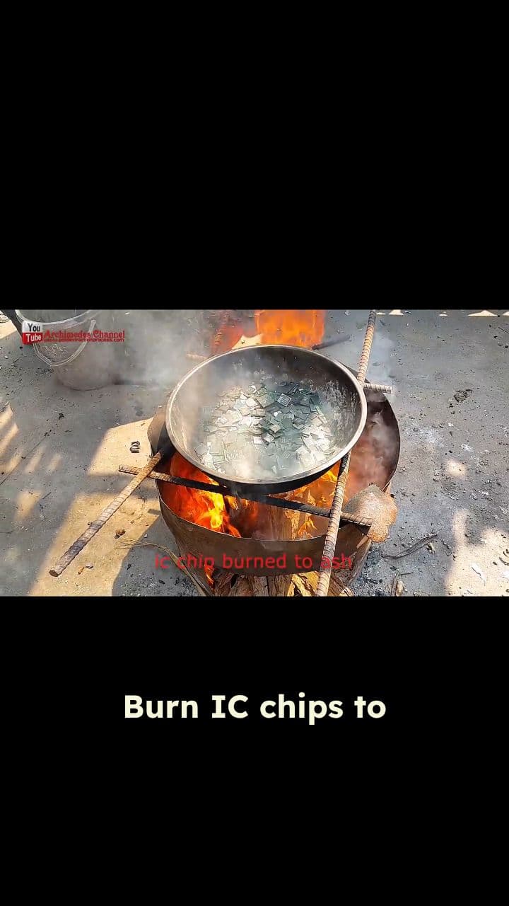 Smelting Gold from Burnt Computer Chips