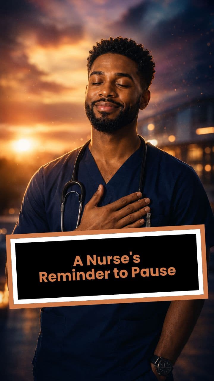 A Nurse's Reminder to Pause