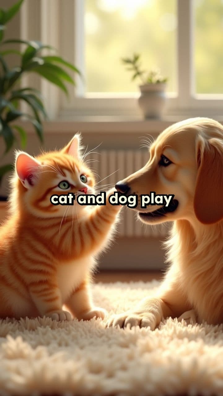 Playful Pets: Cat and Dog Fun