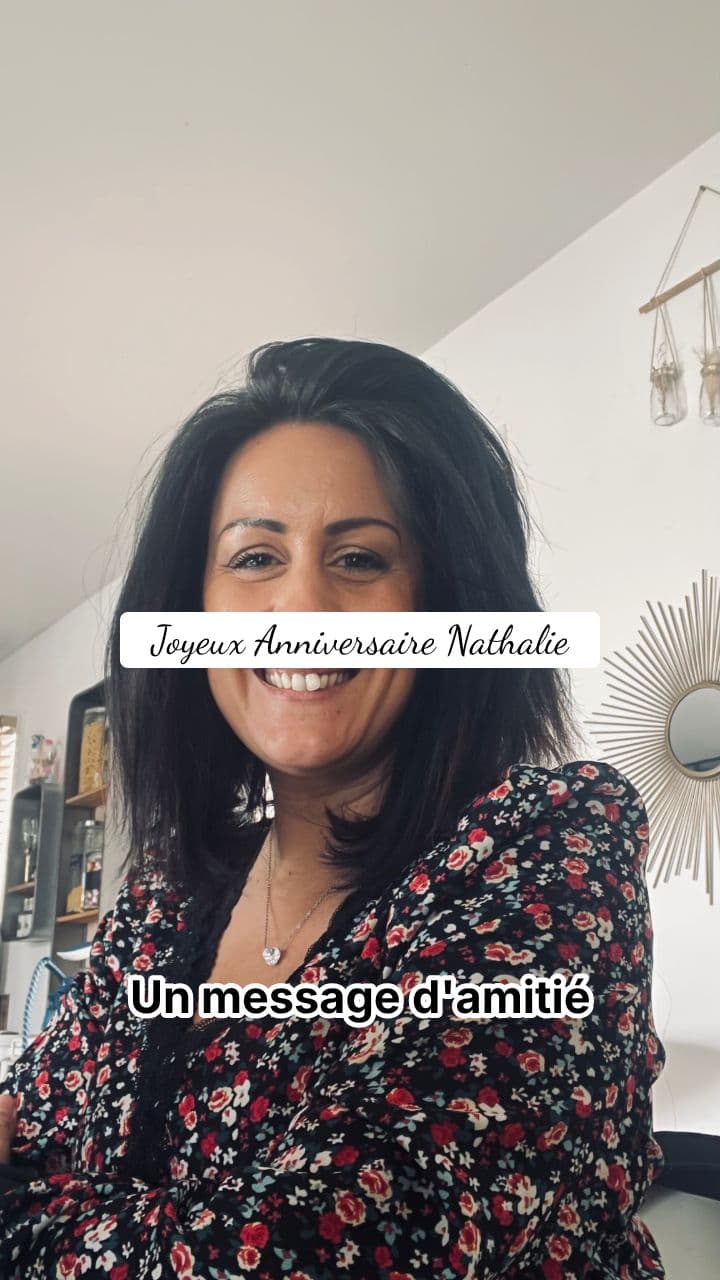 Message d'Anniversaire pour Nathalie