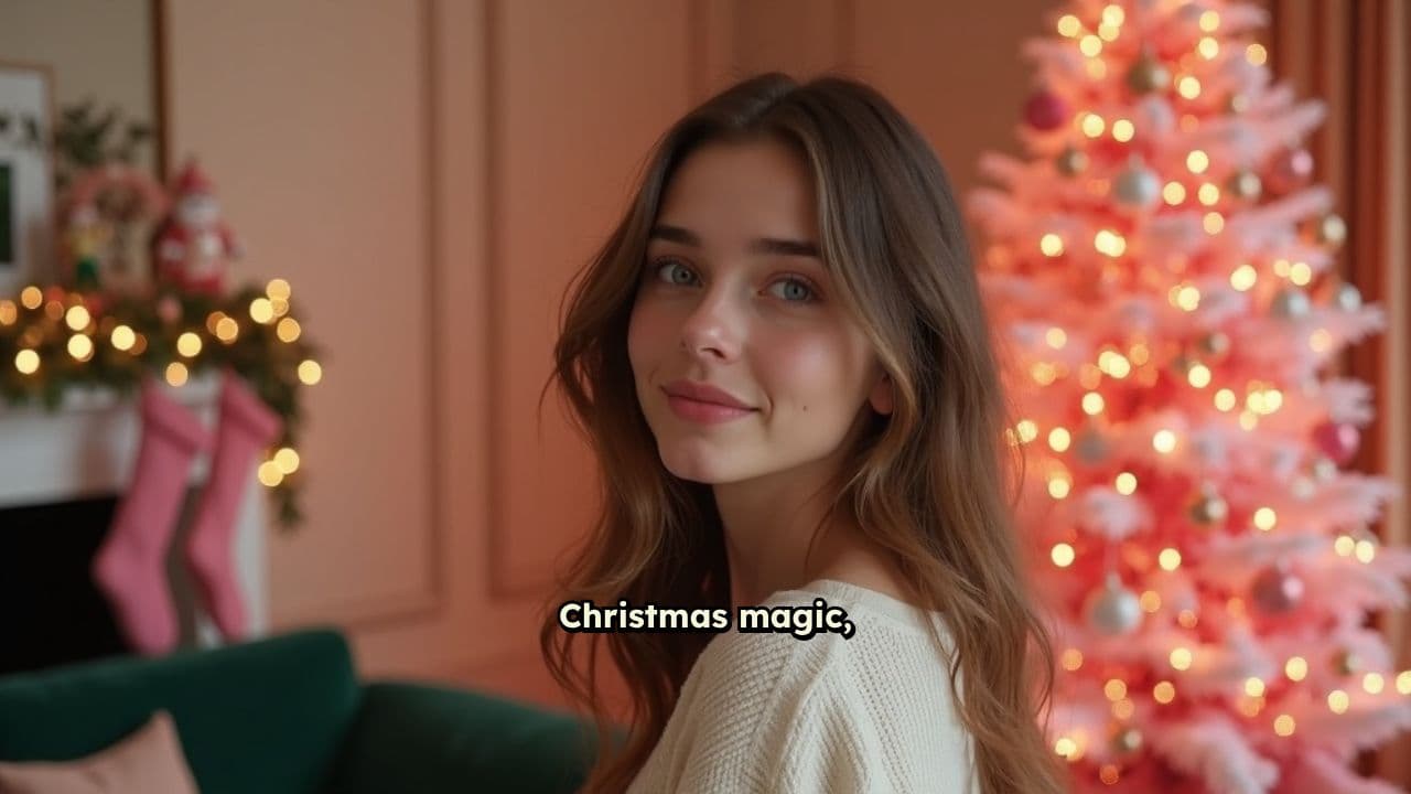 Festive Glamour in Pink Holiday Vibes