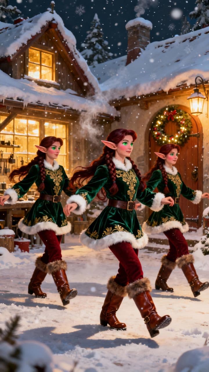 Peppermint Party in the Snow