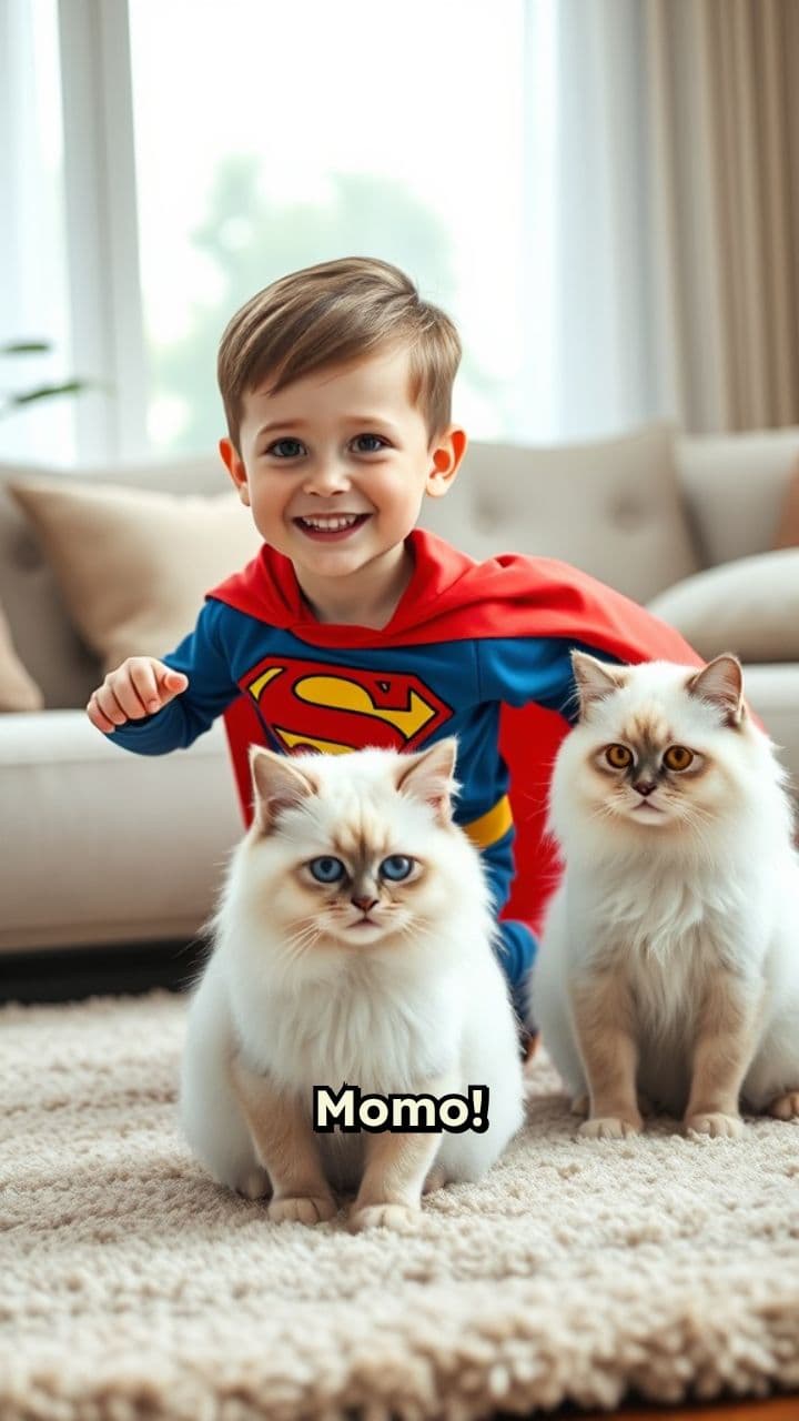 Superman vs. Momo: The Laser Chase