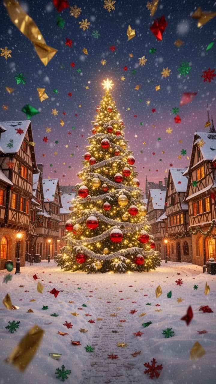 Noël étincelle sous la neige