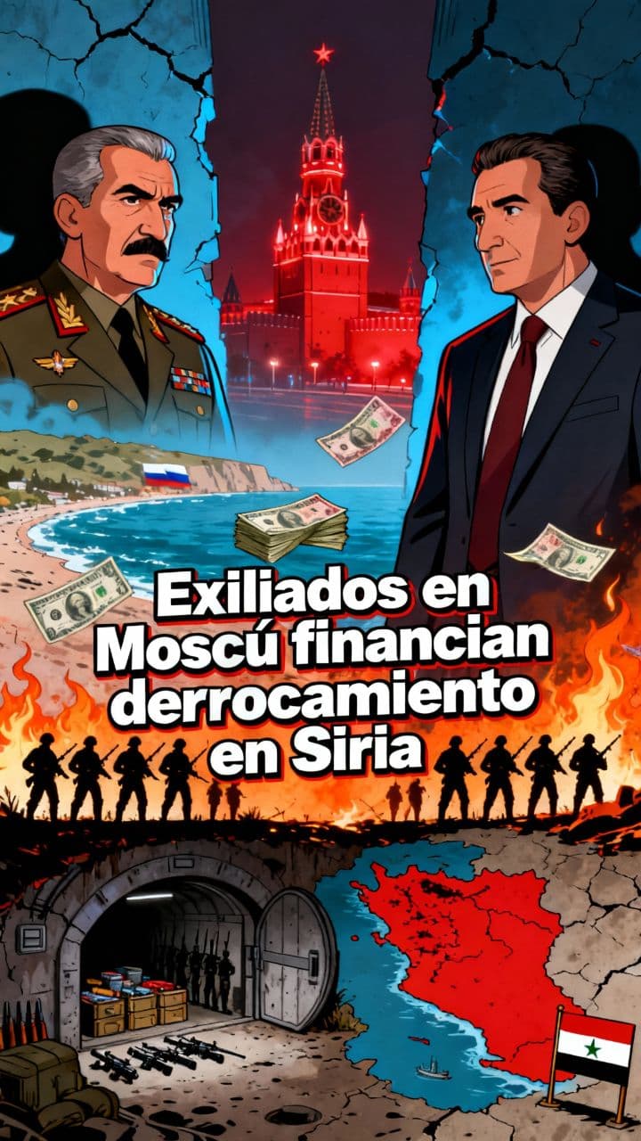 Exiliados en Moscú financian derrocamiento en Siria