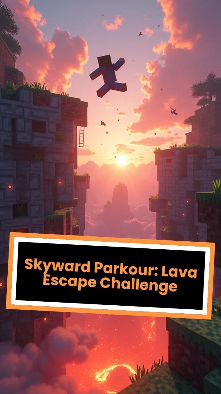 Skyward Parkour: Lava Escape Challenge