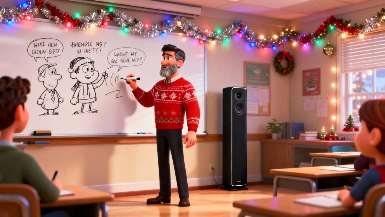 Christmas Party with Our English Class