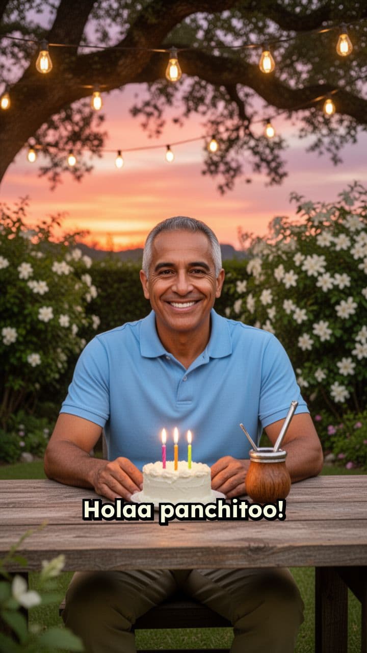 Saludos y feliz 44, Panchito