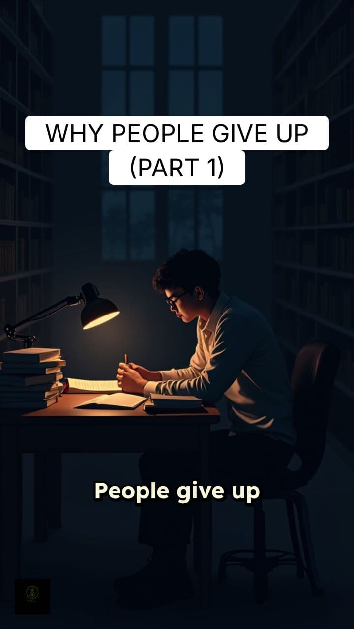 Why People Give Up (Part 1): The Inner Struggles