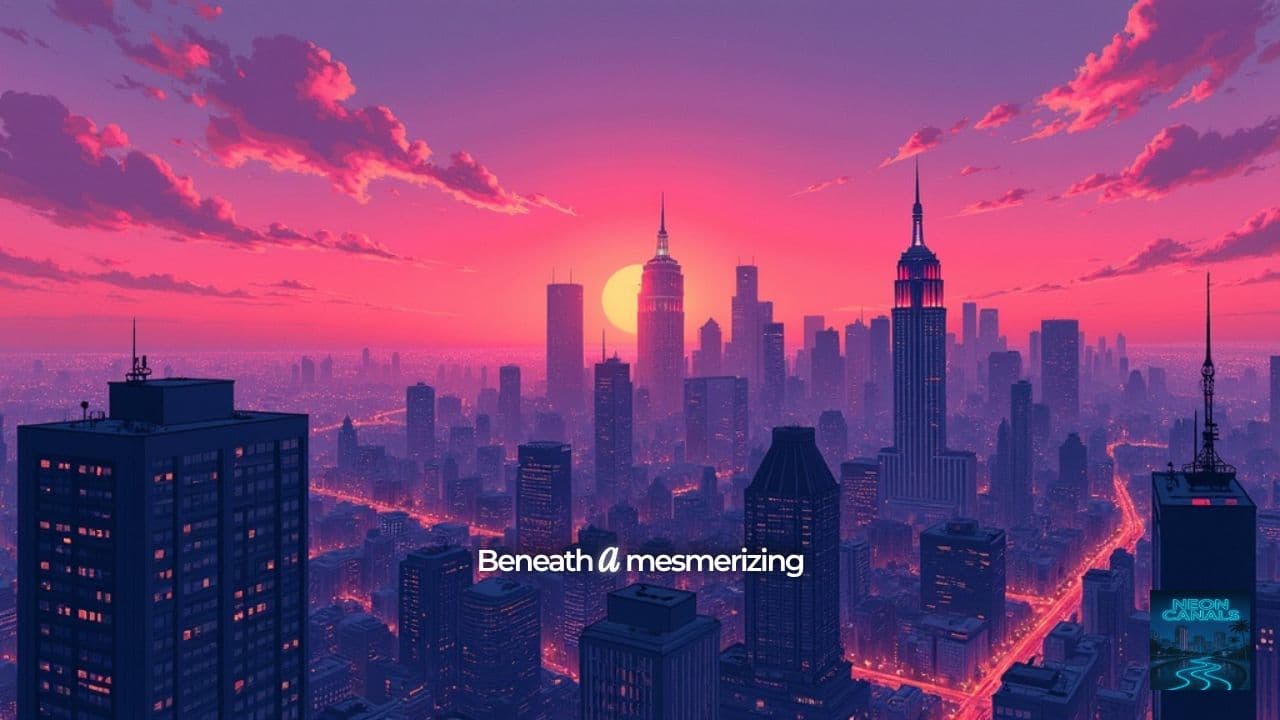 Dreamscape City at Sunset