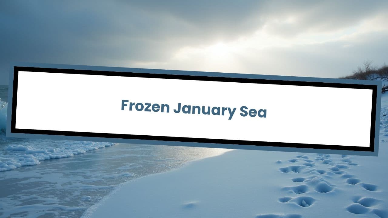 Frozen January Sea