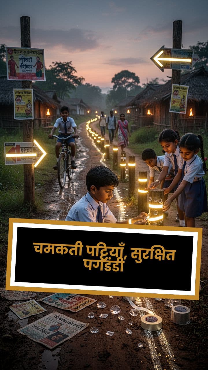 चमकती पट्टियाँ, सुरक्षित पगडंडी