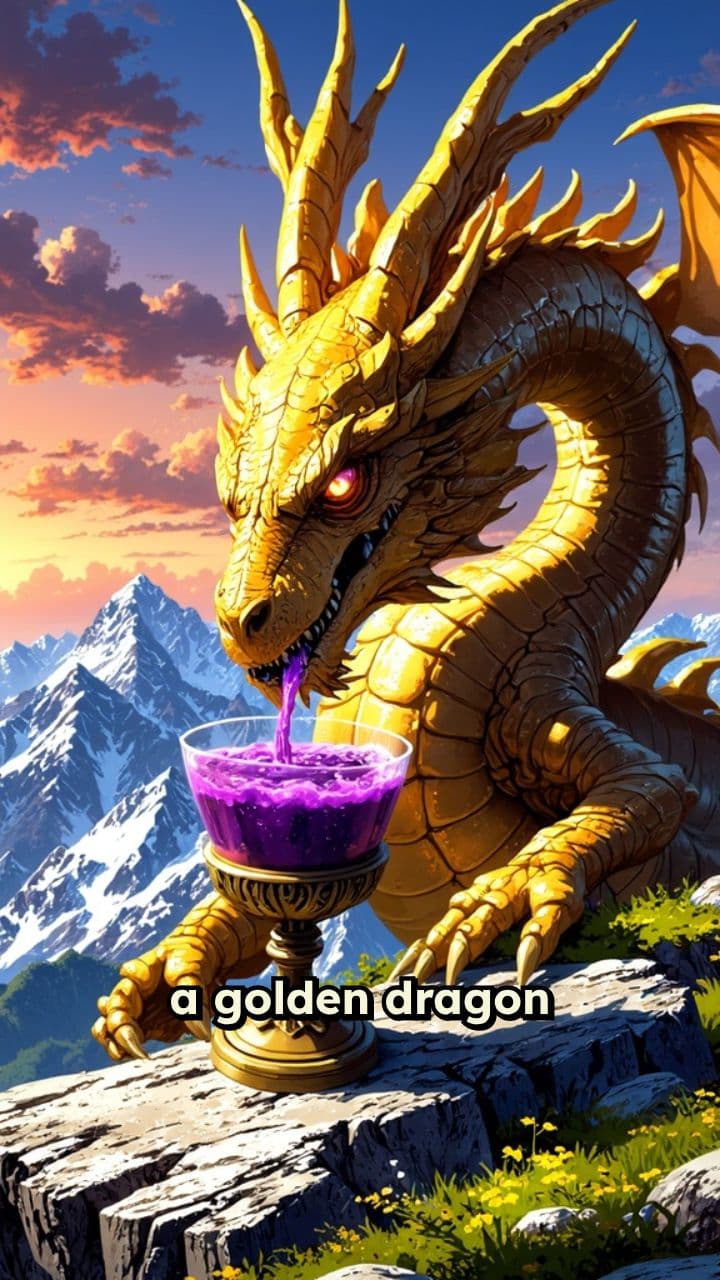 Golden Dragon and the Grimace Shake