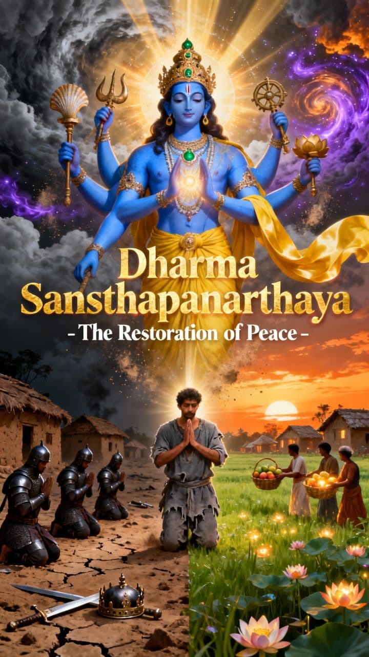 Dharma Sansthapanarthaya - The Restoration of Peace