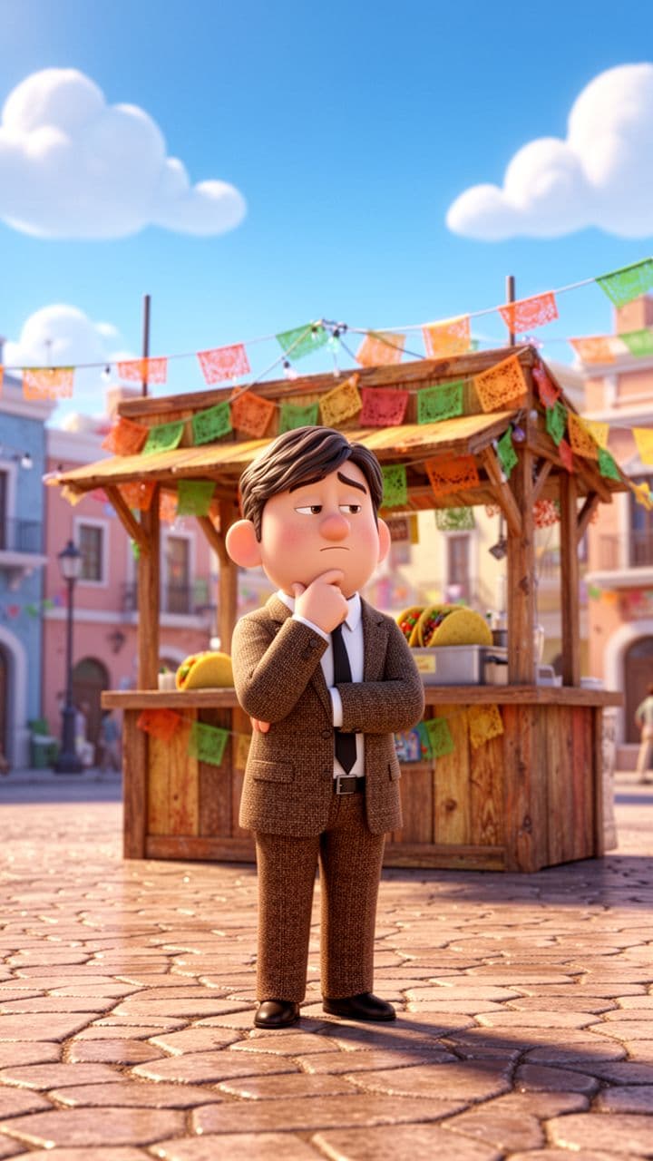 Brownblox Orders a Taco