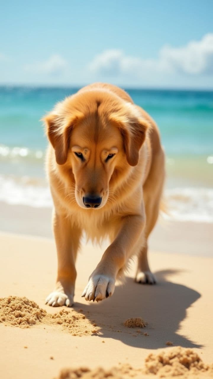 Golden Retriever's Treasure Hunt