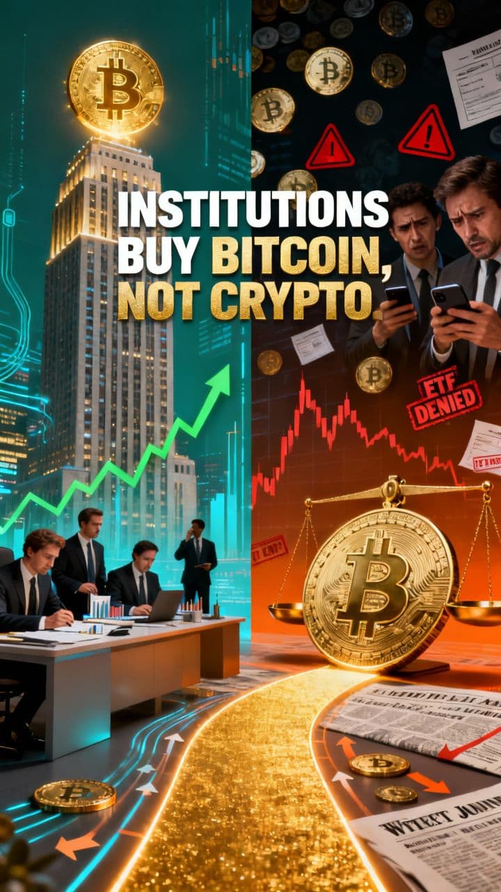 Institutions Buy Bitcoin, Not Crypto