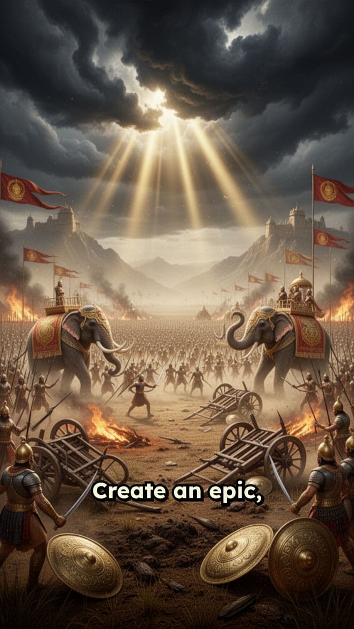 Krishna in Frozen Kurukshetra