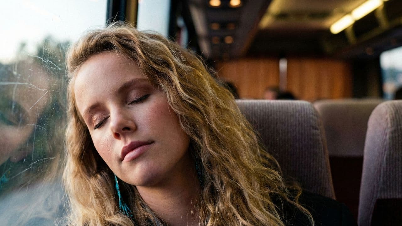 Bus Window Awakening