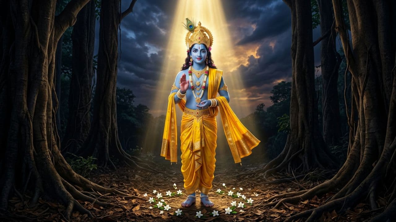 श्रीकृष्ण स्तुति एवं धर्मसंस्थापन वाणी
