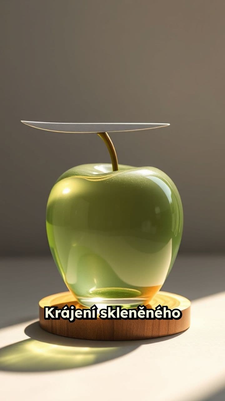 Krájení skleněného ovoce