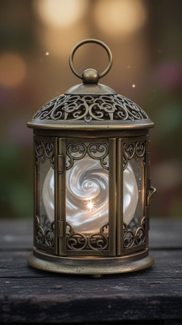 लालटेन की धीमी चमक