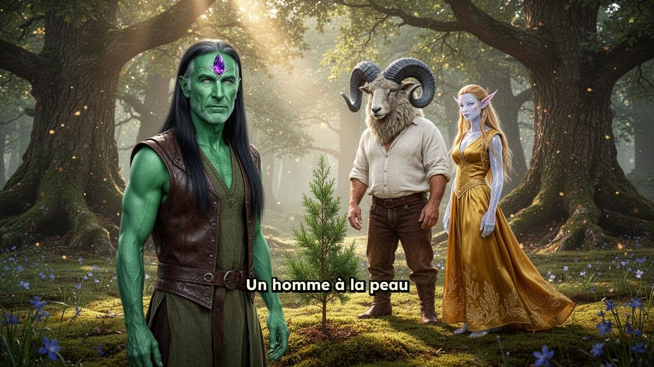 Plantation d’un cyprès en forêt