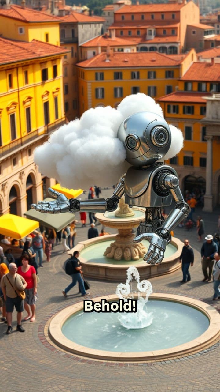 The Glitchy Cloud-Bot of Italy
