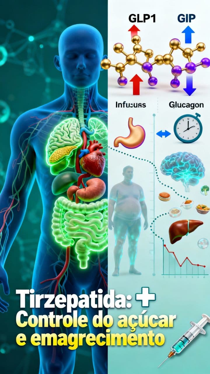Tirzepatida: Controle do açúcar e emagrecimento
