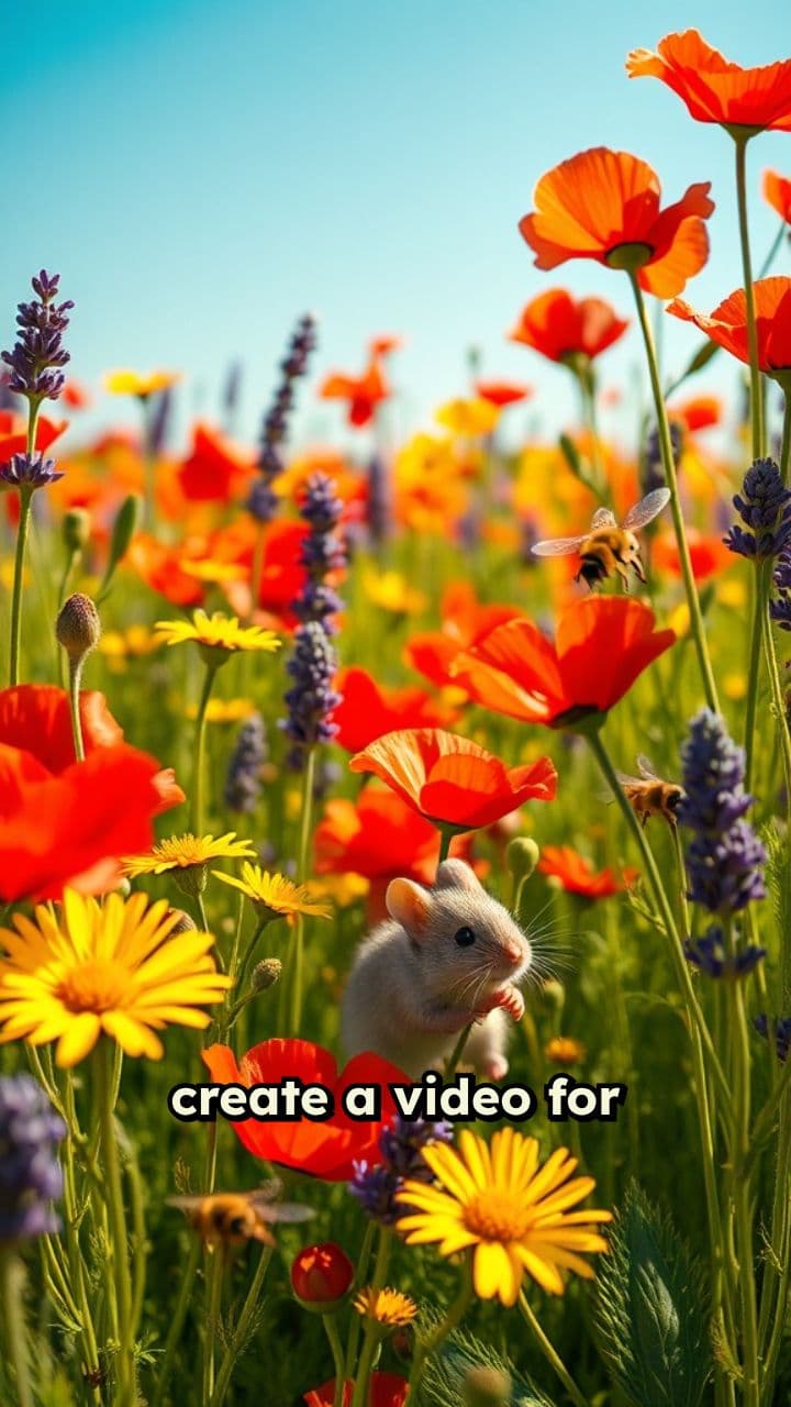 Chasing Critters in a Flower Field