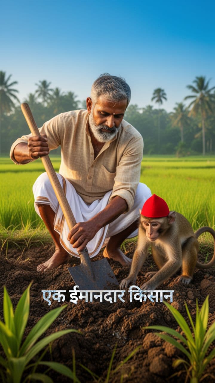 Kisan, Bandar aur Jaadui Paudha