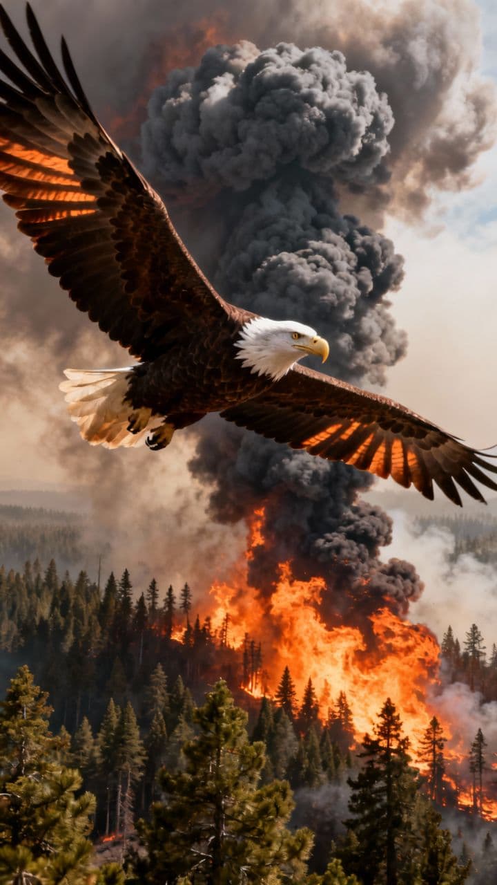 Eagle Over the Inferno