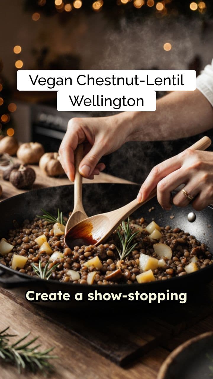 Vegan Chestnut-Lentil Wellington: A Festive Feast