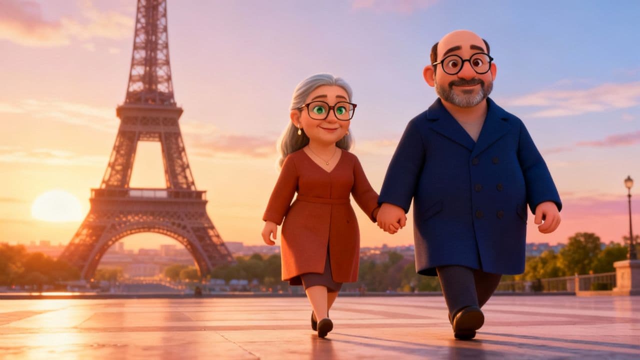 #6775-A Parisian Sunset Romance