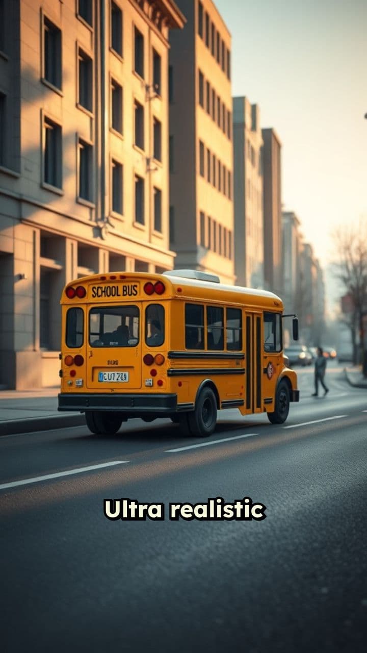 Morning Joy on the School Bus