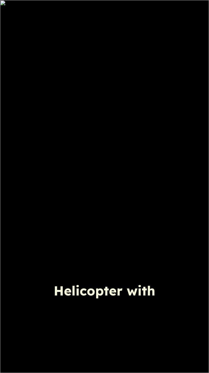 Swan-Winged Helicopter in the Sky