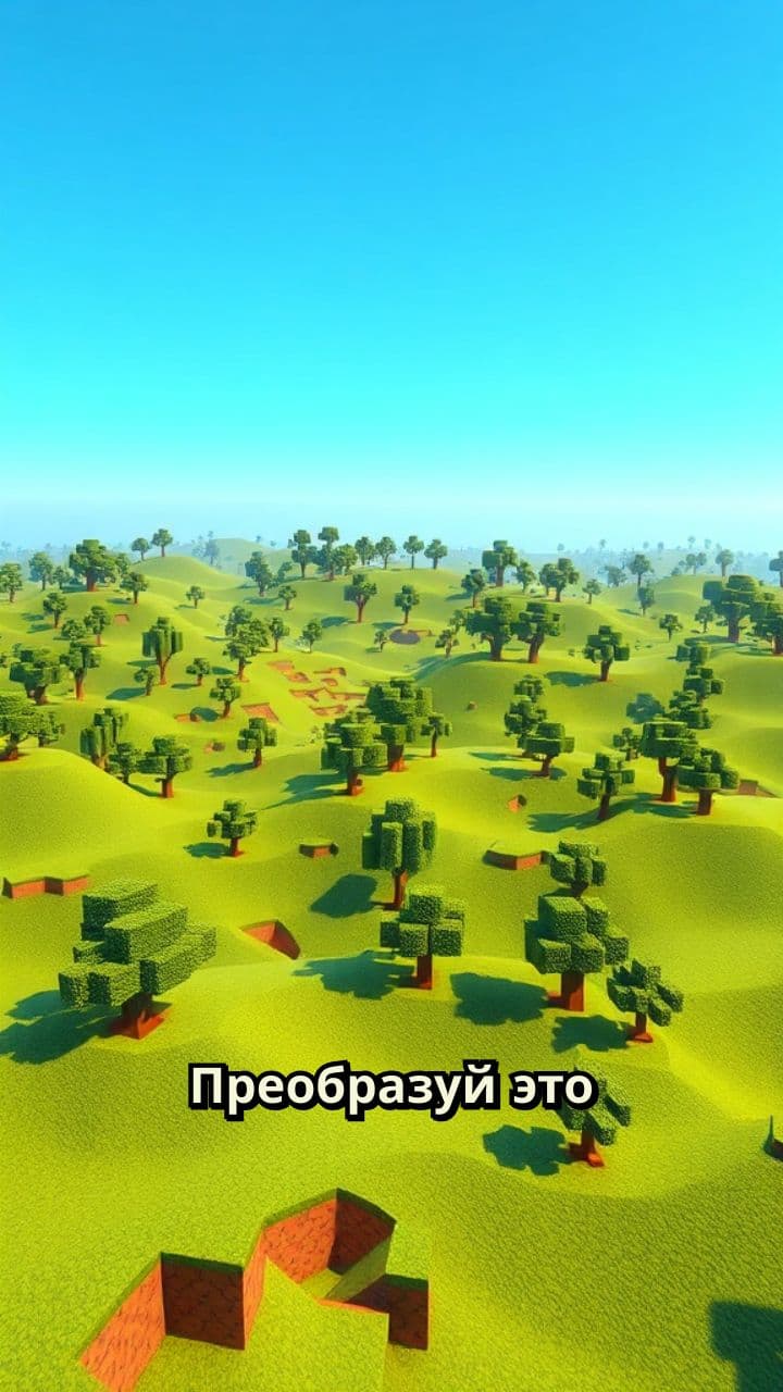 Преобразование в стиль Minecraft
