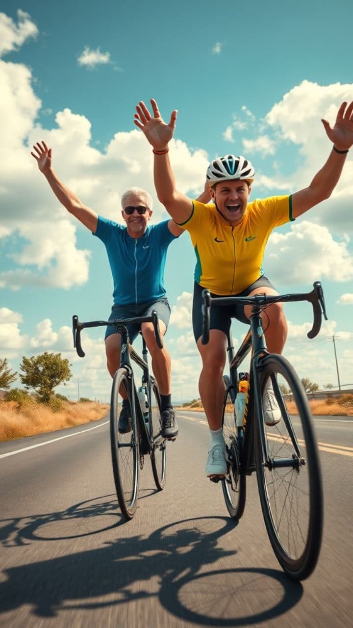 Rowerowy dancing latem