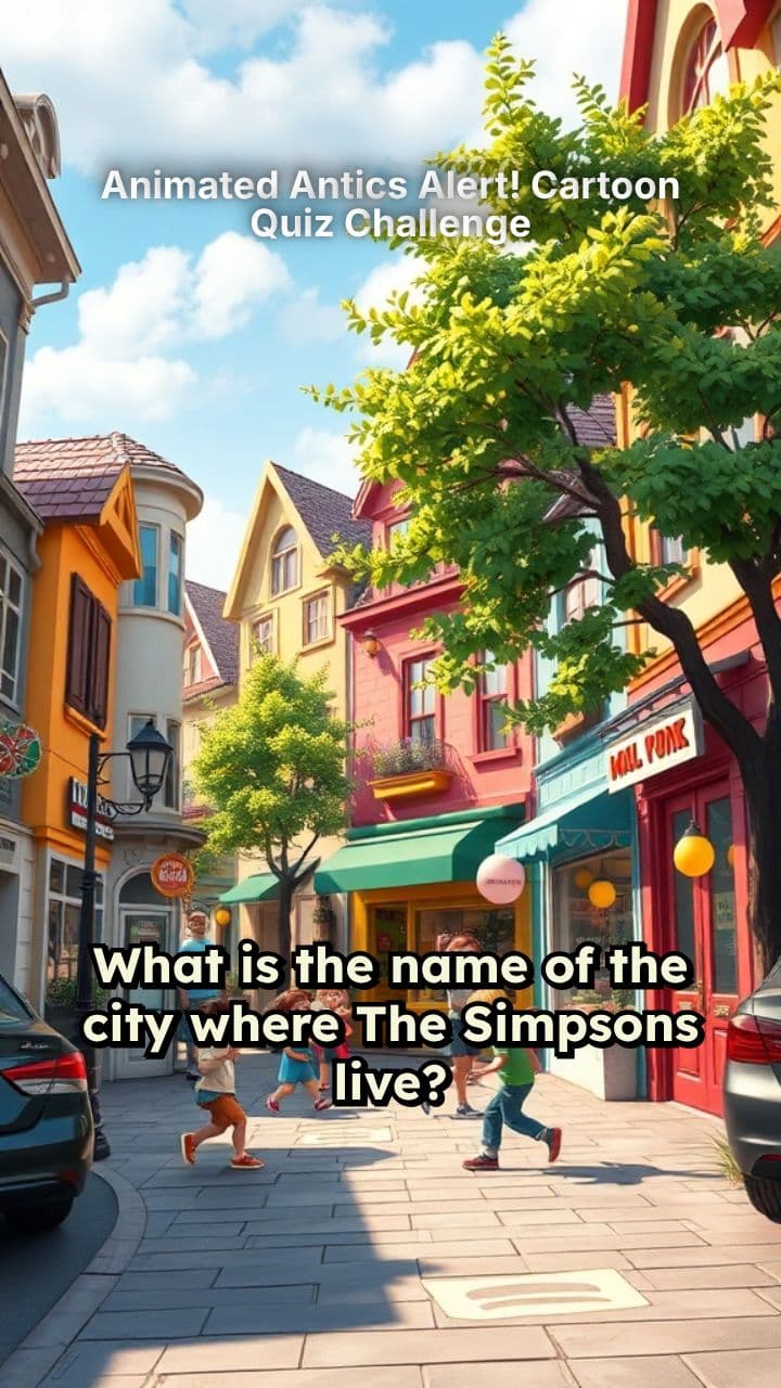 Animated Antics Alert! Cartoon Quiz Challenge