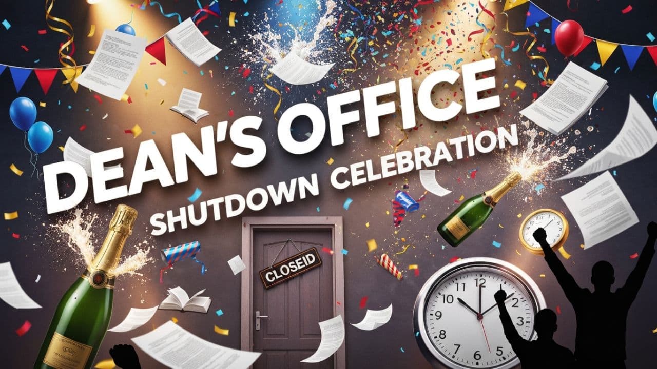 Dean's Office Shutdown Celebration