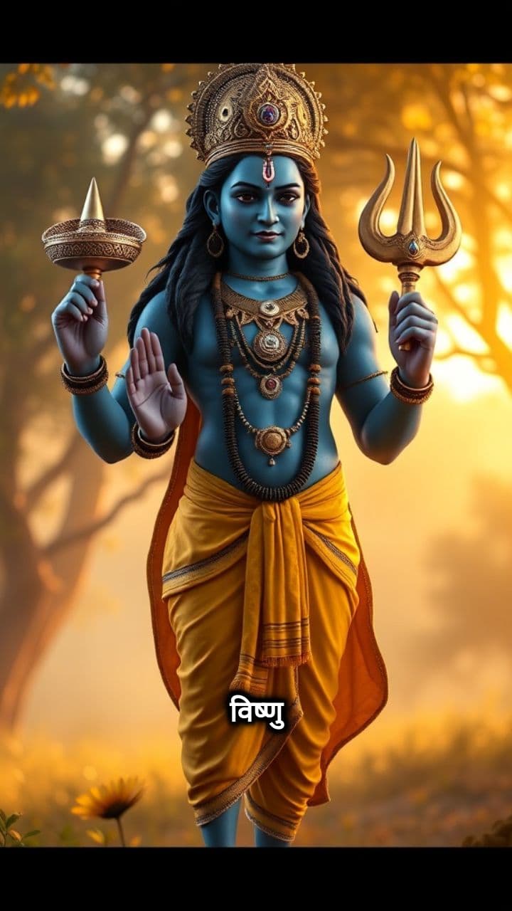 बाल गणेश और विष्णु का संतुलन