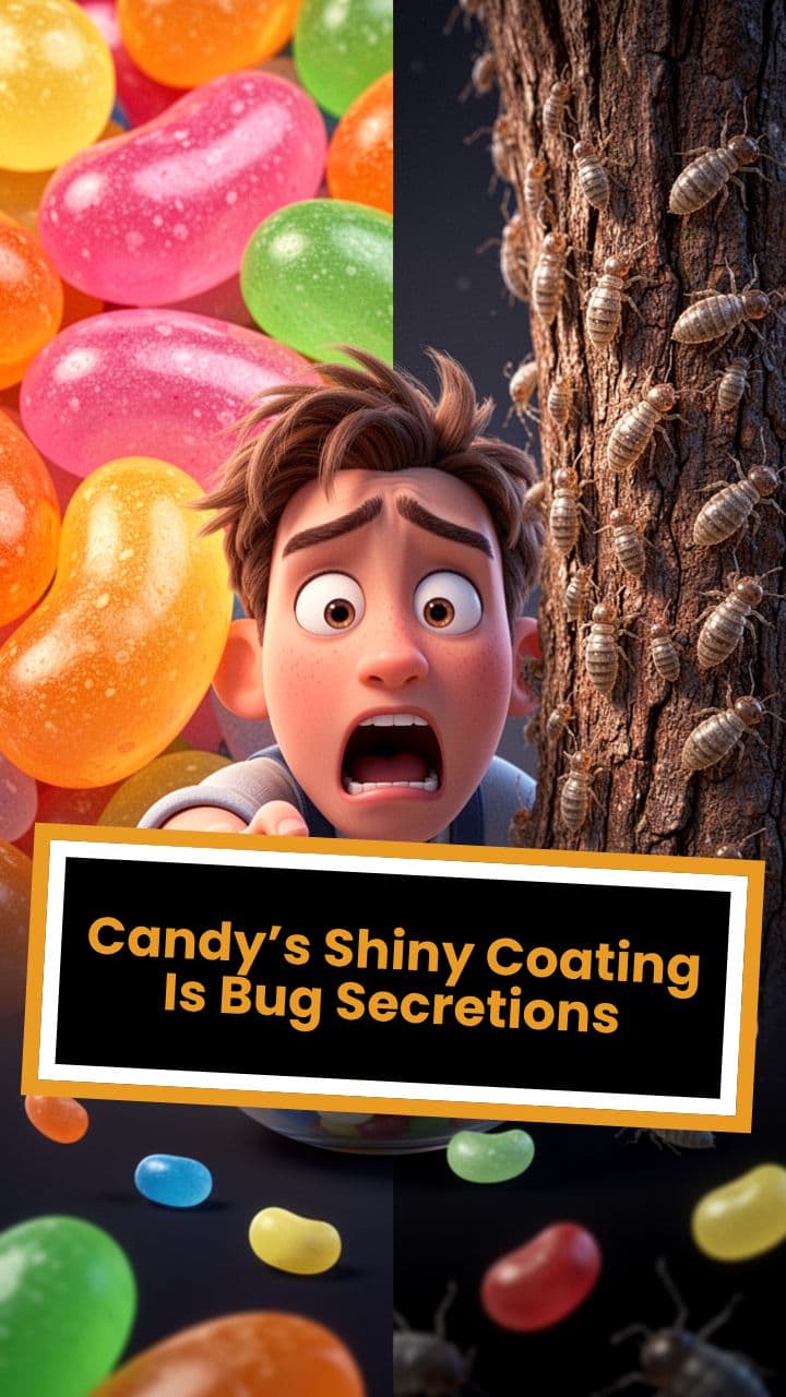 Candy’s Shiny Coating Is Bug Secretions