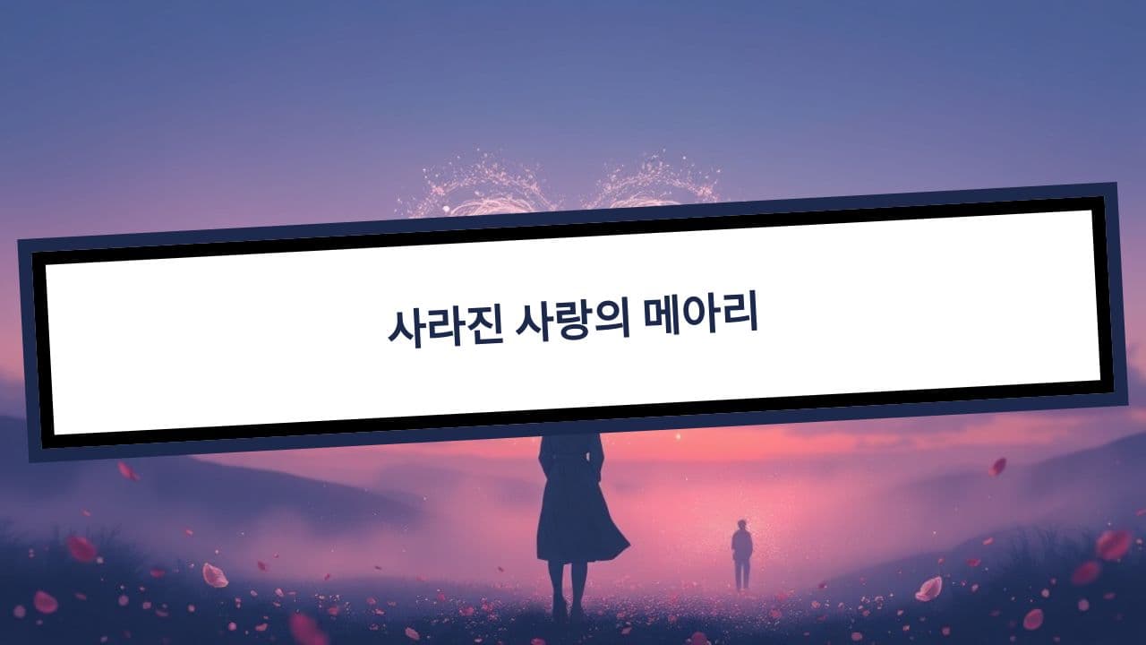 사라진 사랑의 메아리