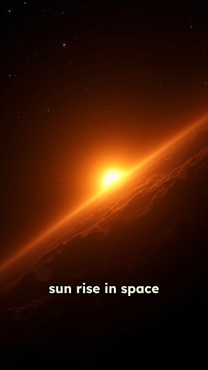 Sunrise in Space
