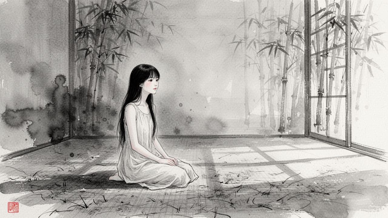 Sous le plafond, à nu