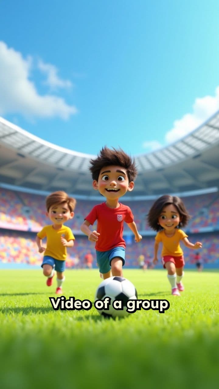 Youth Soccer Match: Orange vs. Blue